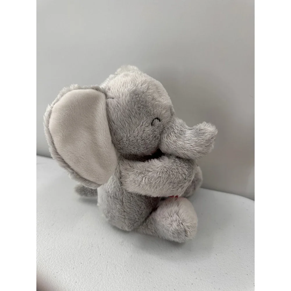 Carters‎ Grey Elephant Plush Red Heart Stuffed Animal 66845 2015 NWT
